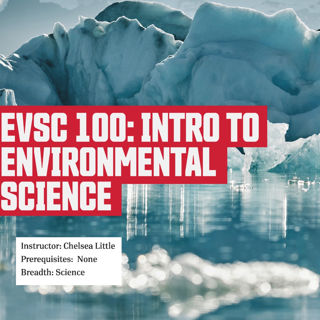EvSC 100: Intro to Environmental Science