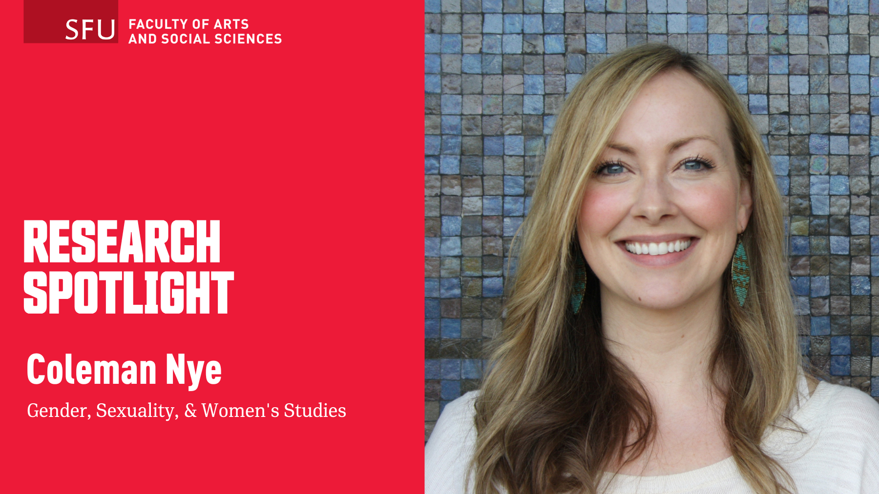 FASS Research Spotlight: Coleman Nye